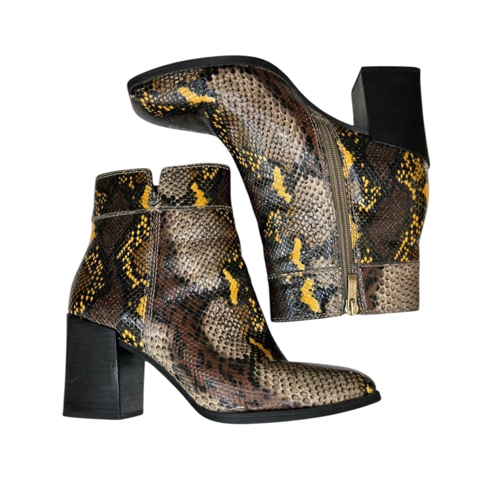 Franco Sarto Generous Python Booties Size 7.5 - image 8